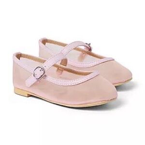 Janie and Jack Light Pink Mesh Ballet Flat Baby/Toddler size 5